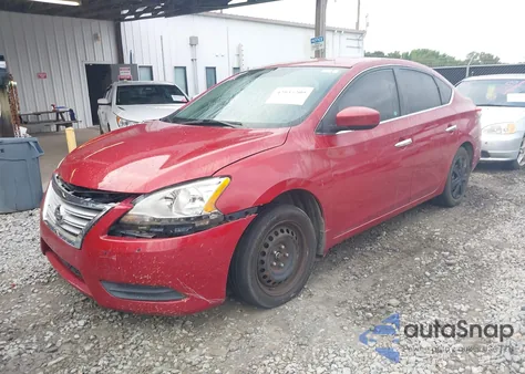 2014 Nissan Sentra Fe+ S/Fe+ Sv/S/Sl/Sr/Sv z USA, uszkodzony, nr VIN 3N1AB7AP4EL640941